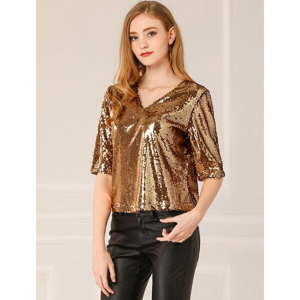 sequin party top