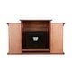 preview thumbnail 8 of 15, SEI Furniture Gracewood Hollow Womack 70-inch Mahogany Electric Fireplace with Bookshelves