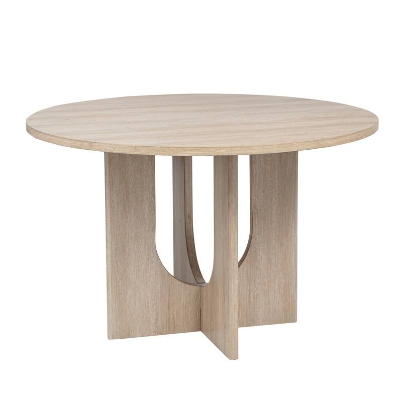 Best Master Furniture Harmony Light Oak Round Dining Table