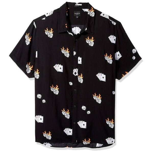 guess short sleeve button down