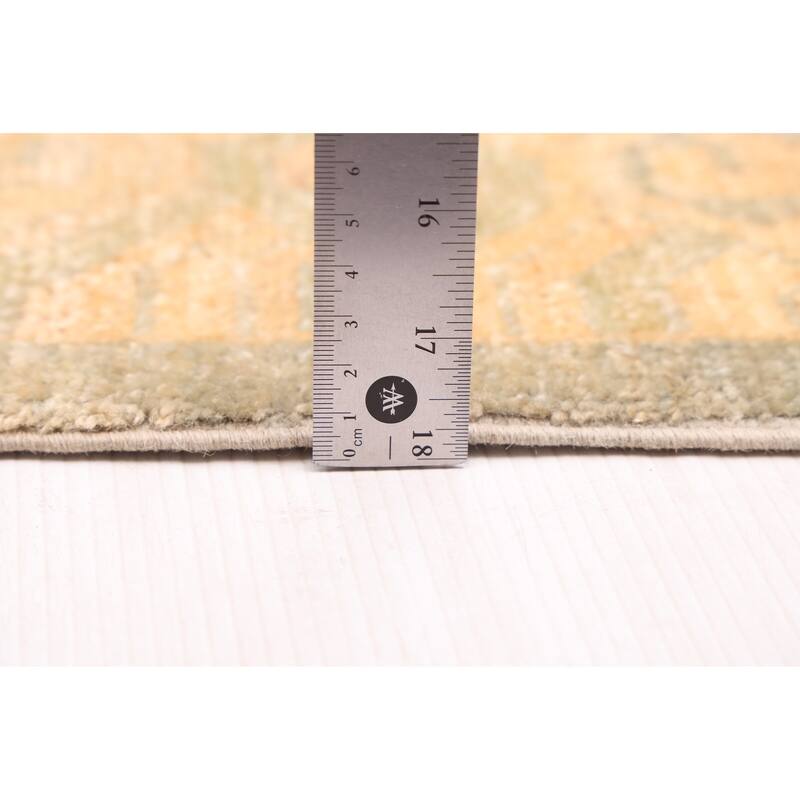 ECARPETGALLERY Hand-knotted Peshawar Oushak Sage Wool Rug - 9'6 x 13'7