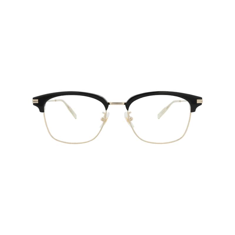 Montblanc Square-Frame Acetate Optical Frames - Black Gold Transparent - Multi