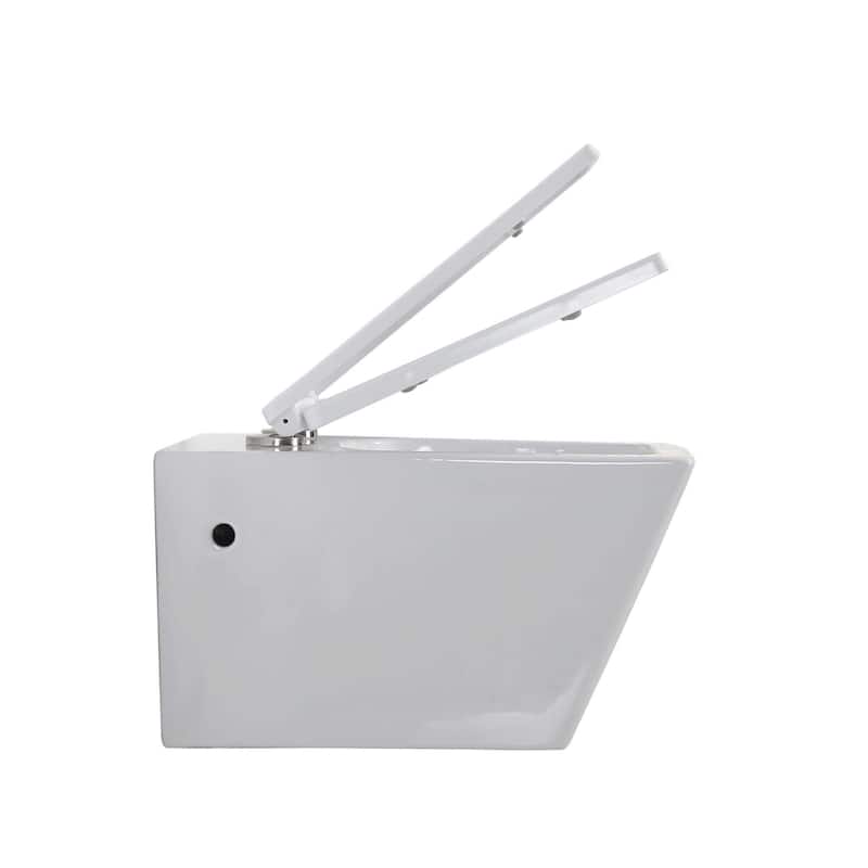 Fine Fixtures Plaza Wall hung toilet bowl 21" - White
