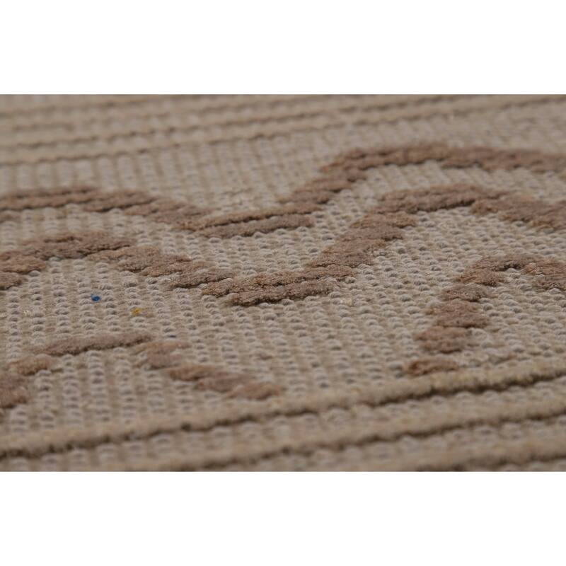 Moroccan Area Rug Hand-Knotted Oriental Wool Carpet - 4'10" x 7'9"