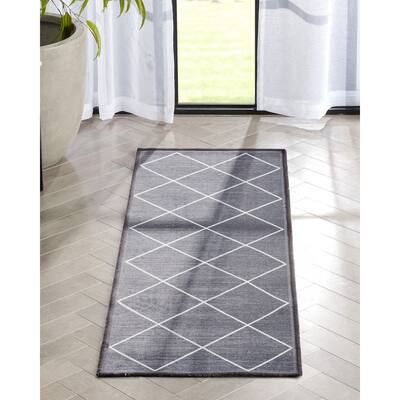 Well Woven Modern Moroccan Trellis Runner Rug
