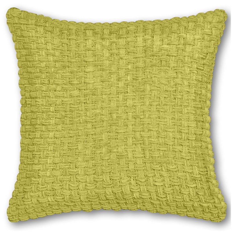 Fabstyles Chenille Basketweave Polyfill Cushion