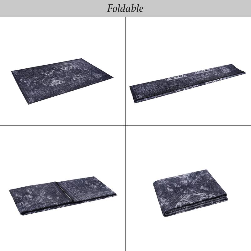 LOOM & LUXE Black/Gray Area Rug