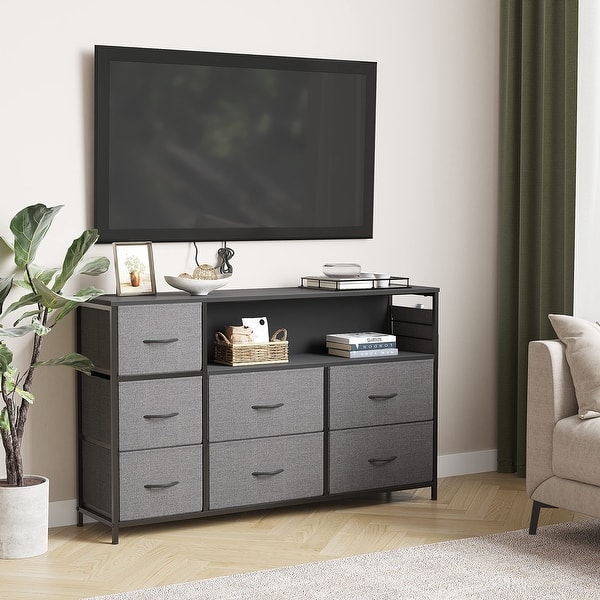 sachin and babi light blue dress New Classic Furniture Grey 6-Drawer Dresser