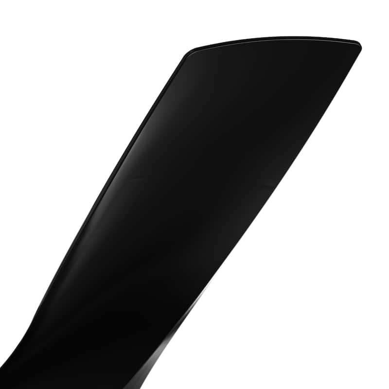52-inch Modern Black ABS 3-Blade Propeller Ceiling Fan without Light