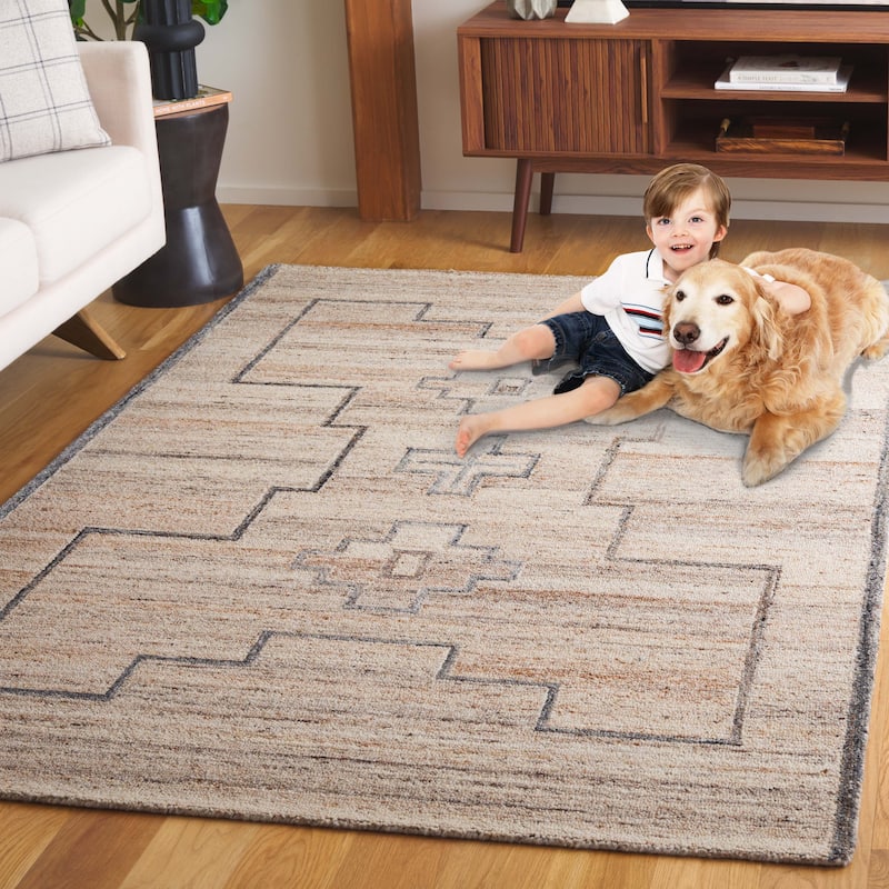 SAFAVIEH Handmade Kenya Ercilia Southwestern Wool Rug