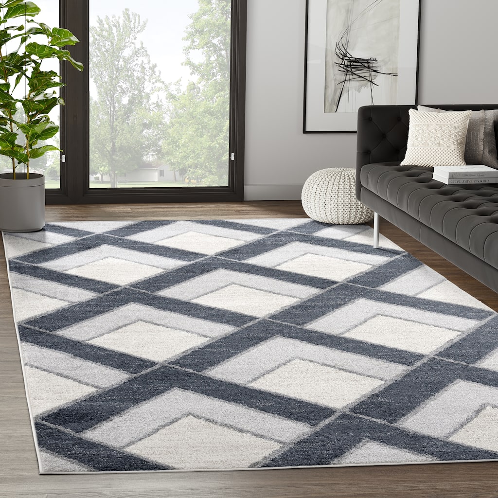 Abani Rugs Nuevo Grey Arrow Pattern Area Rug