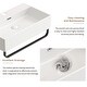 preview thumbnail 7 of 12, GDFStudio - Vale Modern Ceramic Wall Mounted Vessel Sink with Integrated Towel Bar and Faucet Hole