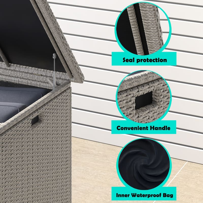 Corvus Lattice 204 Gallons Outdoor Cushion Storage Box