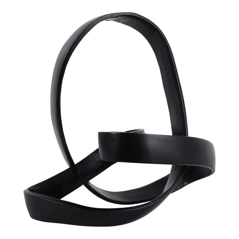 Decorative Aluminum Metal Knot Sculptural - 11"