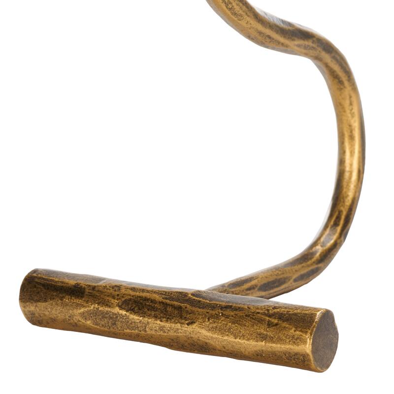 SAFAVIEH Home Zobi Gold Solid Metal Tapered Candlestick Set of 2