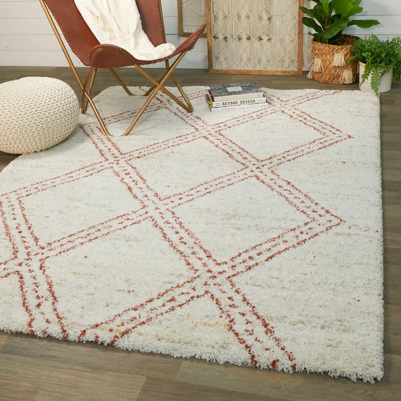 Westerfeld Geometric Shag Area Rug