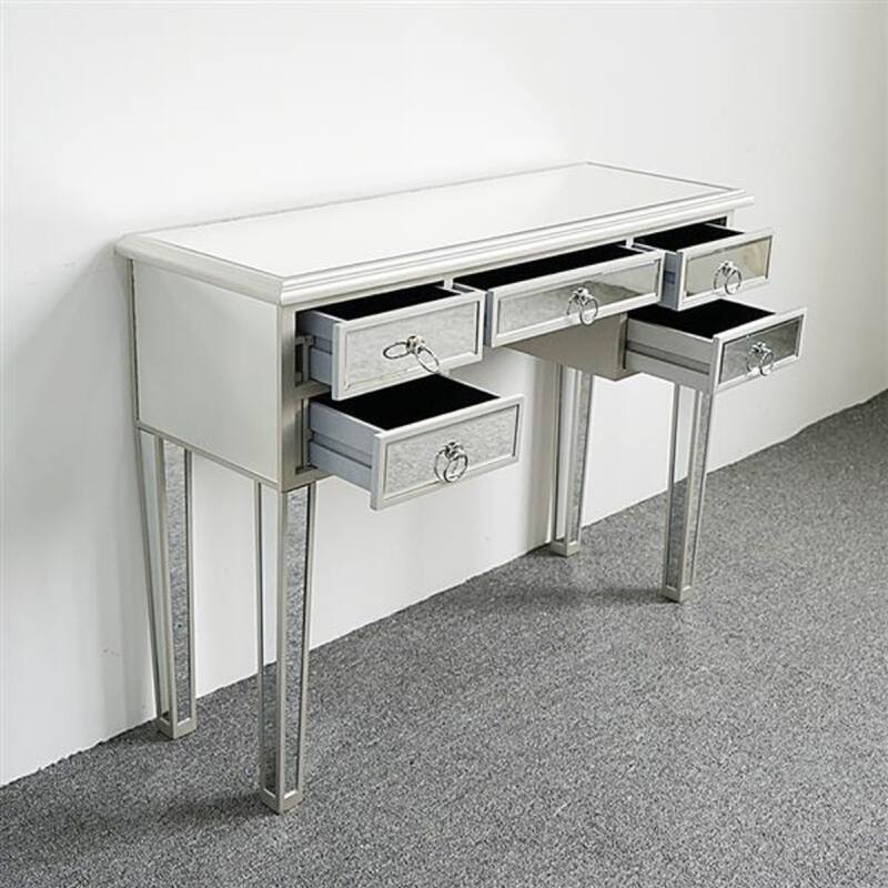 Illusions Collection Mirrored Entryway Console - (41.73 x 15.35 x 31.1)”