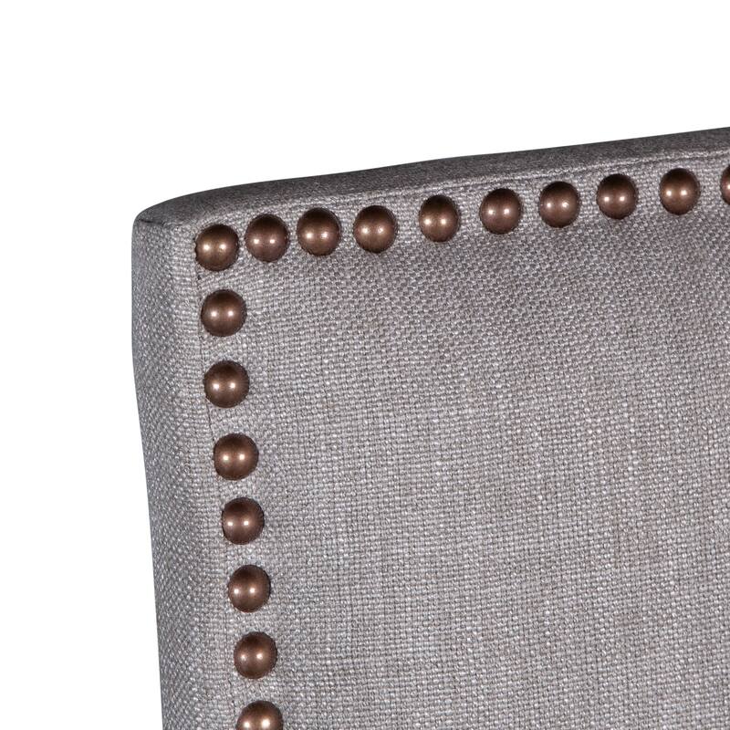 Dani High Back Formal Dining Chair in Beige- Set of 2