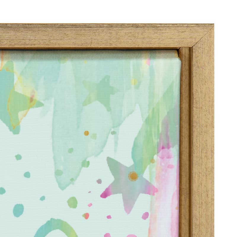 Kate and Laurel Sylvie Girls are Brave Framed Canvas by Ettavee