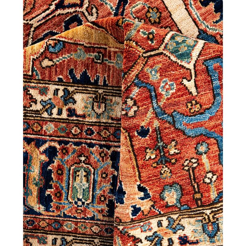 Serapi One-of-a-Kind Hand-Knotted Area Rug - Red - 7' 10" x 9' 9"