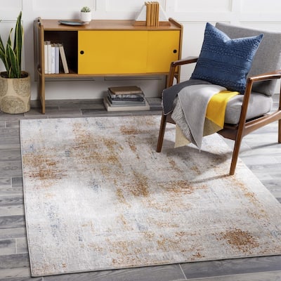 Livabliss Rustic Carmel Abstract Area Rug