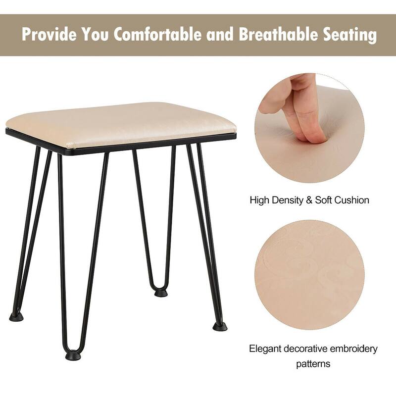Costway Vanity Makeup Dressing Table W/ 3 Lighting Modes Mirror Touch - See Details