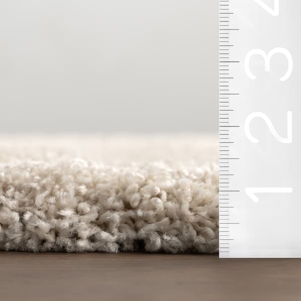 dimension image slide 2 of 3, Nuloom Sydney High-Low Contemporary Shag Area Rug