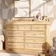 preview thumbnail 5 of 18, Rustic Solid Pine Wood 9-Drawer Dresser with Changing Top, Nursery Storage Organizer with Anti-Tip Kit, Baby Room Furniture