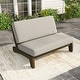 preview thumbnail 33 of 72, Patio Teak Wood Outdoor Loveseat with Cushion