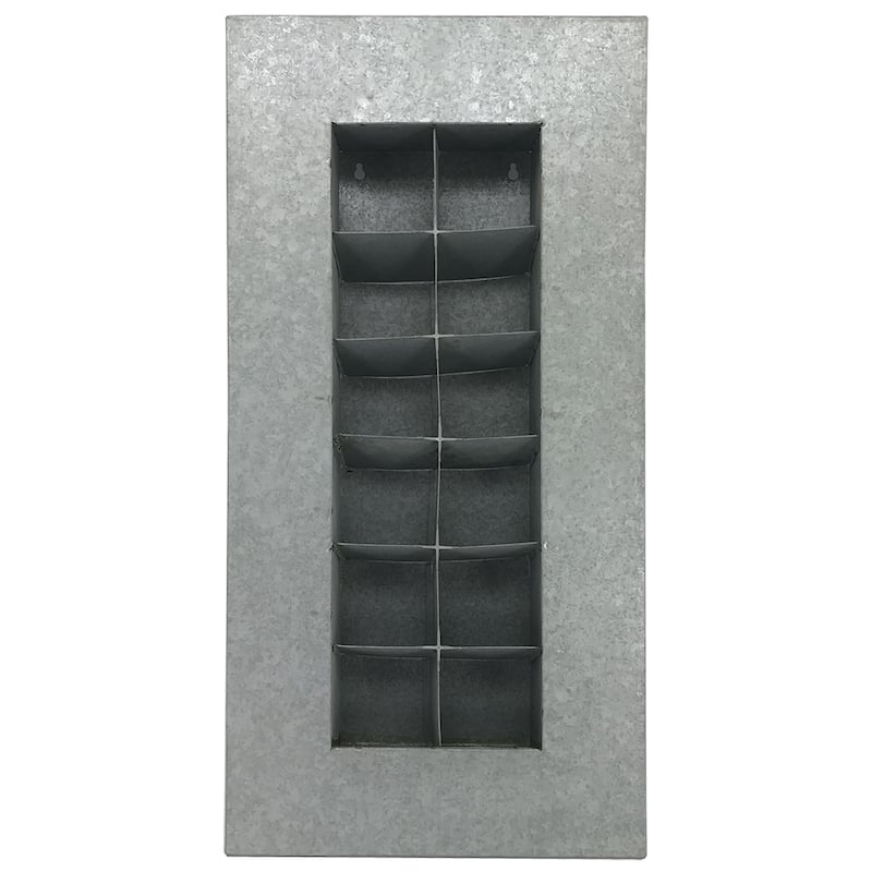 Carson Carrington Tasback Galvanized Steel/ Zinc Succulent Planter