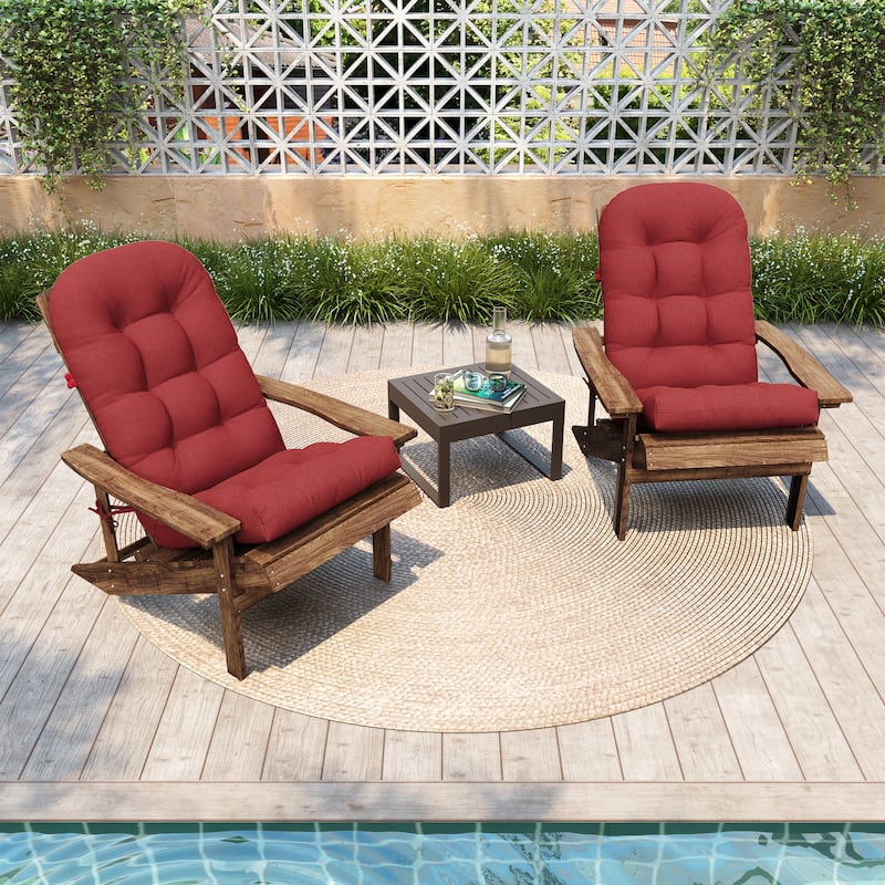 Outdoor Adirondack Chair Cushion Rocking Chair Cushions Thickened Patio Chair Pad with Sunbrella