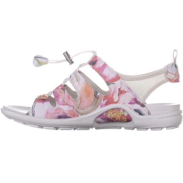 ecco floral sandals