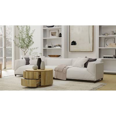 Carolina Living Christa 2-Drawer 30" Round Coffee Table