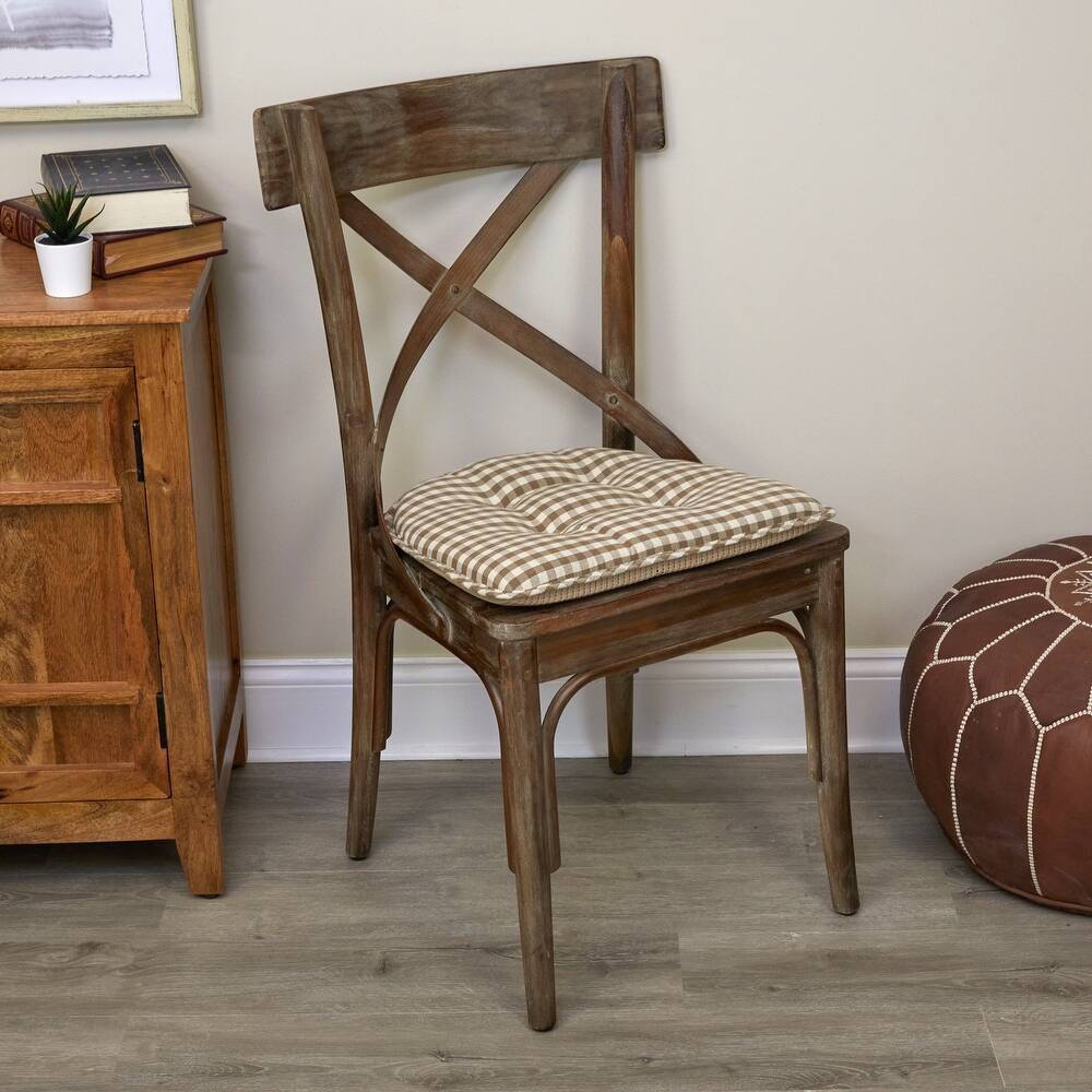 Klear Vu Tufted Non-Slip Dining Chair Cushion Set