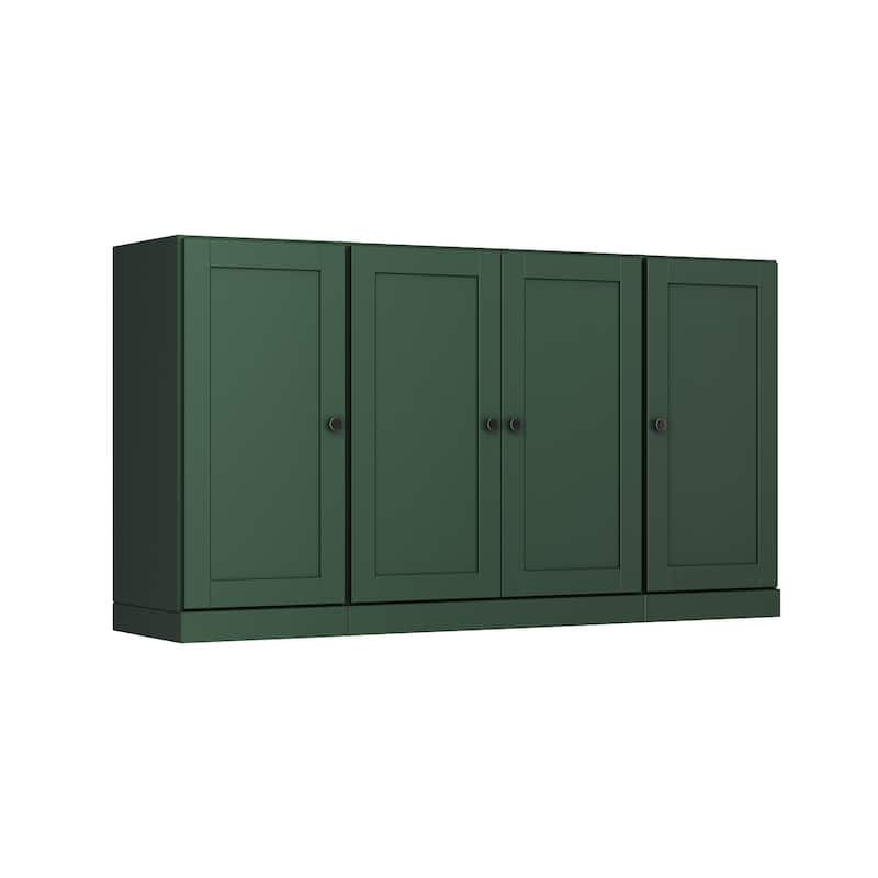 Palace Imports 100% Solid Wood 65" Sideboard with Shaker Doors, 2-Drawers & Adjustable Shelves