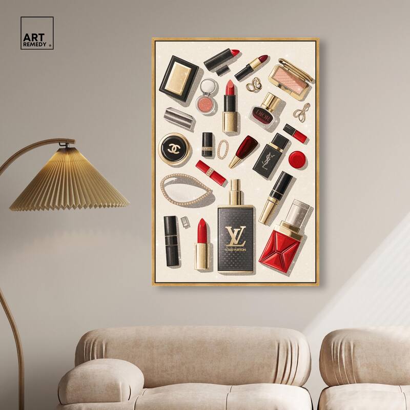 Luxury Makeup Collection Canvas by Art Remedy