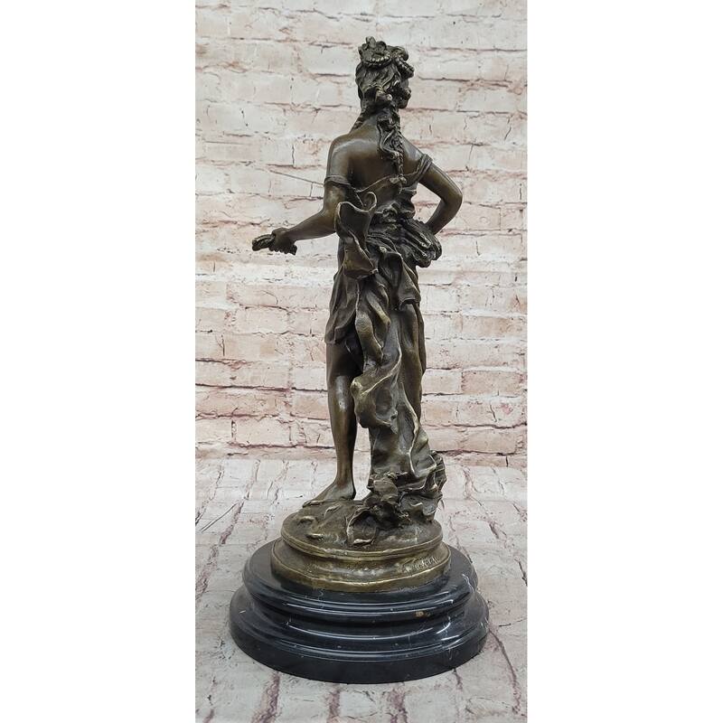 Antique Style Female Figure Bronze Statue Of Cybele Goddess Of Abundance