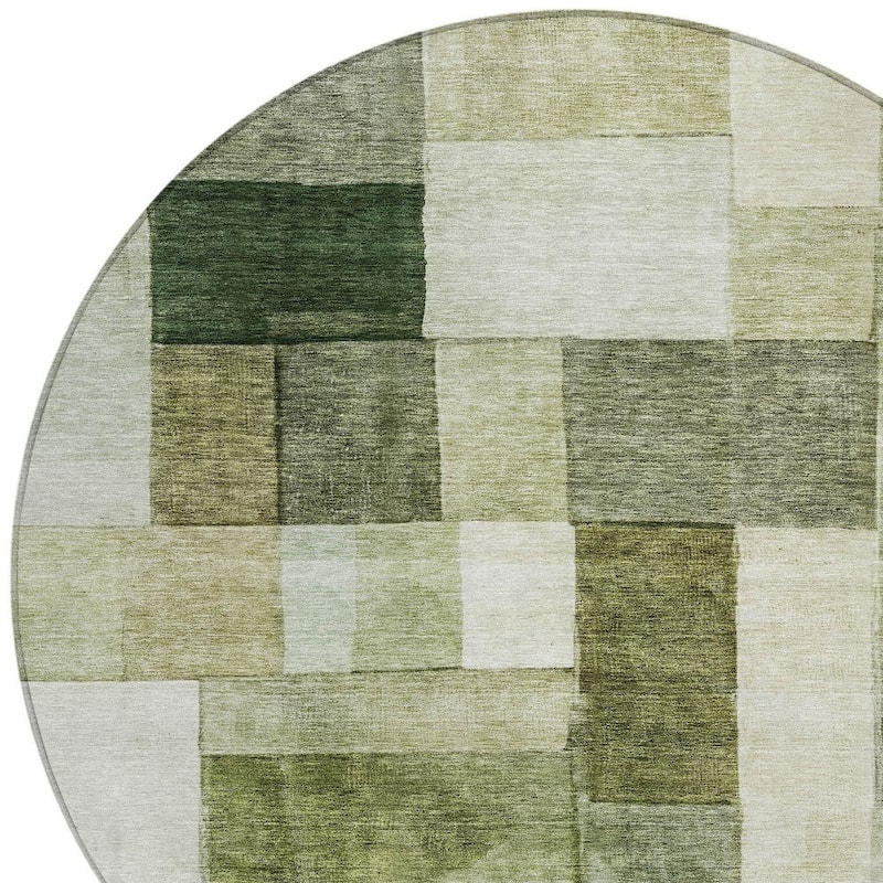 HomeRoots Geometric Transitional Rectangle Outdoor Rug