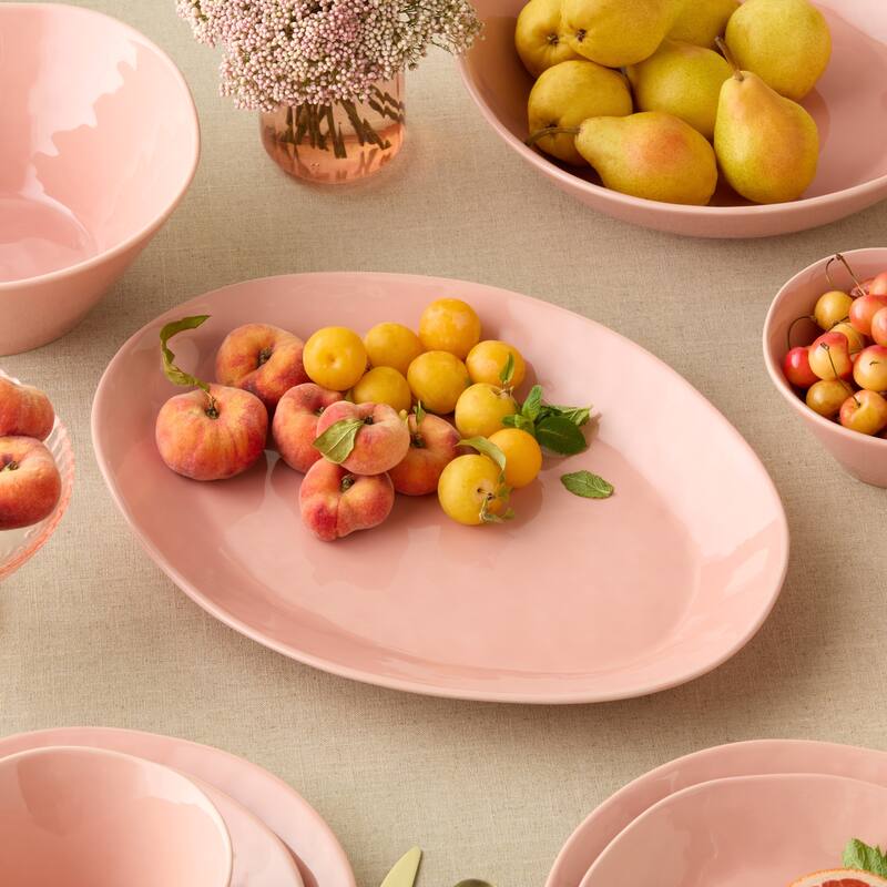 Certified International Desert Rose Oval Platter 16in x 12in - 16"W x 12"D x 1.5"H