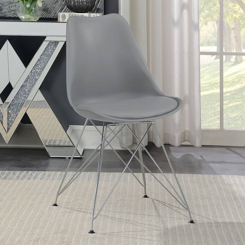 Juniper Grey Polypropylene Dining Side Chair (Set of 2)
