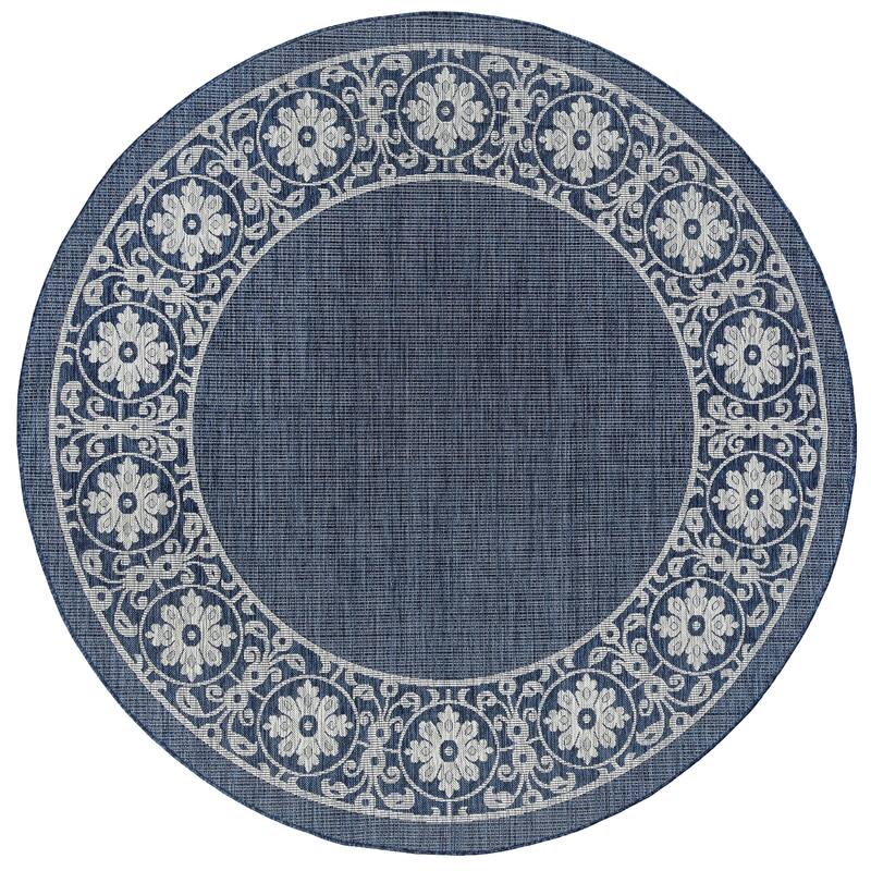 Colonnade Traditional Border Indoor/Outdoor Area Rug