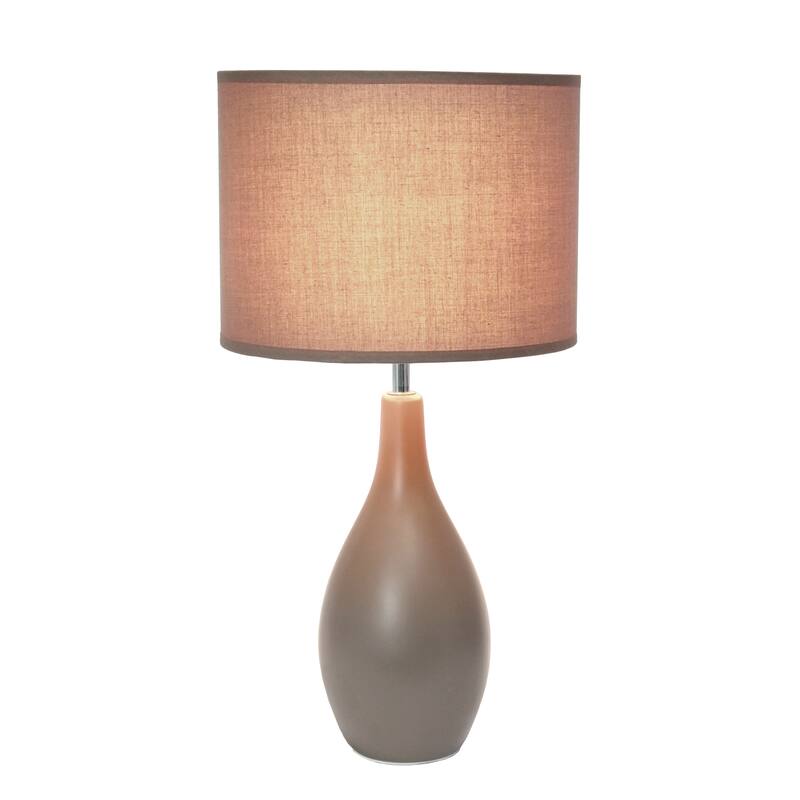 18.11" Standard Dewdrop TableLamp with Matching Fabric Shade