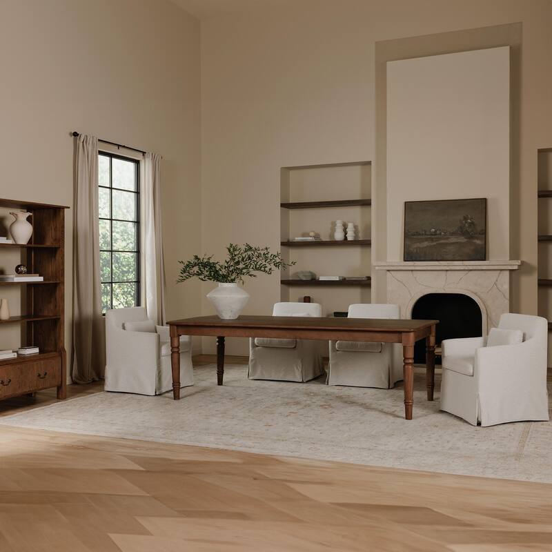 NADAAL STUDIOS Cove, Rectangular Dining Table With Drawers - 97.5"W x40.5"D x30"H