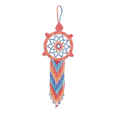 Novica Handmade Festive Dreams Glass Beaded Dreamcatcher