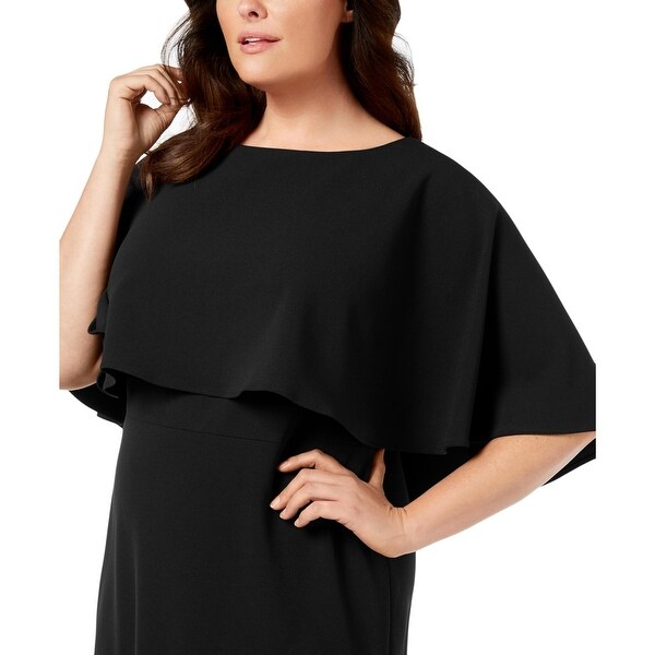 calvin klein popover cape dress