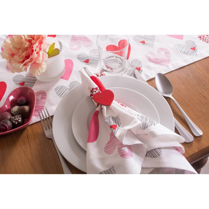 DII Valentines Day Print Napkin (Set of 6)