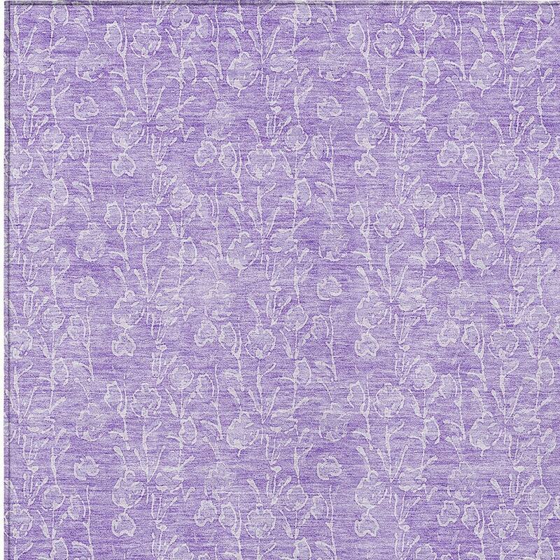 HomeRoots Floral Transitional Rectangle Outdoor Rug