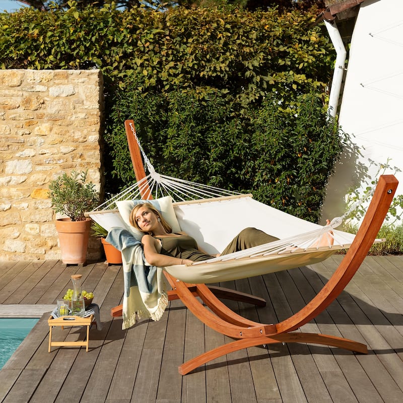 AVAWING Patio Double Hammock with Stand