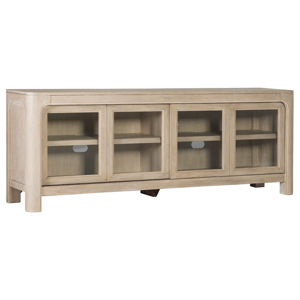 Solano 71-inch 2-door TV Stand Media Console Weathered Mango