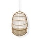 preview thumbnail 6 of 16, Richards Outdoor/Indoor Wicker Hanging Chair (No Stand) by Christopher Knight Home